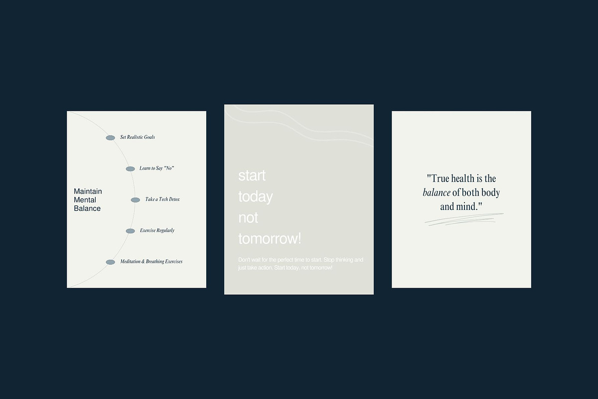 Wellness Instagram Templates, a Social Media Template by Mia Branding Studio (Photo 5 of 6)