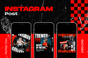 Redamp Hypebeast Instagram Template, a Social Media Template by Shinra Labs (Thumbnail 2 of 5)