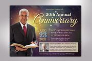Starlight Pastor Anniversary Flyer, a Flyer Template by Four C Graphic (Thumbnail 2 of 9)