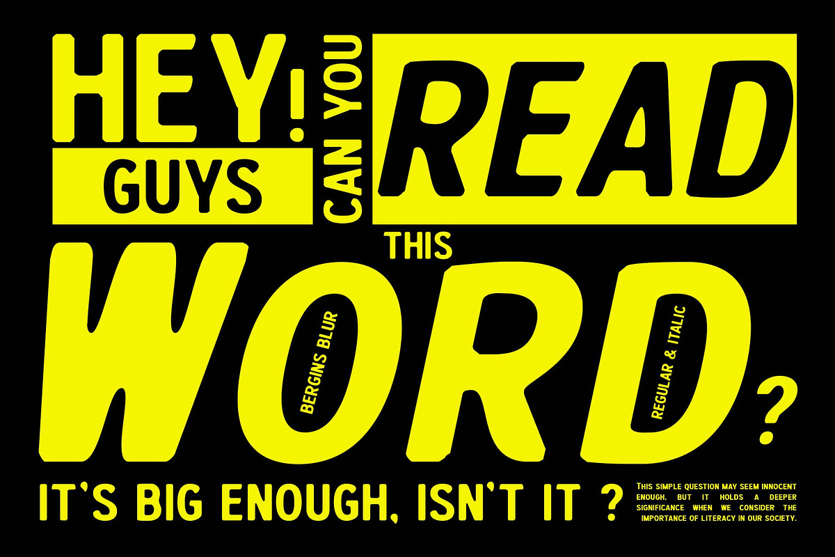 Bergins Blur, a Sans Serif Font by Craft Supply Co. (Photo 2 of 8)