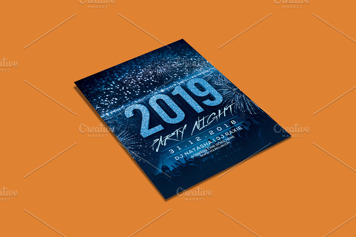 New Year Party Flyer, a Flyer Template by Flyer Arts (Photo 3 of 4)