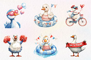 Cartoonish Patriotic Goose Clipart, an Illustration by CreationArt (Thumbnail 3 of 9)