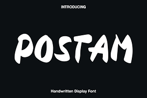 Postam - Handwritten Display Font