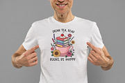 Drink Tea Read Books Be Happy Png, an Illustration by Daily.Designs (Thumbnail 2 of 5)