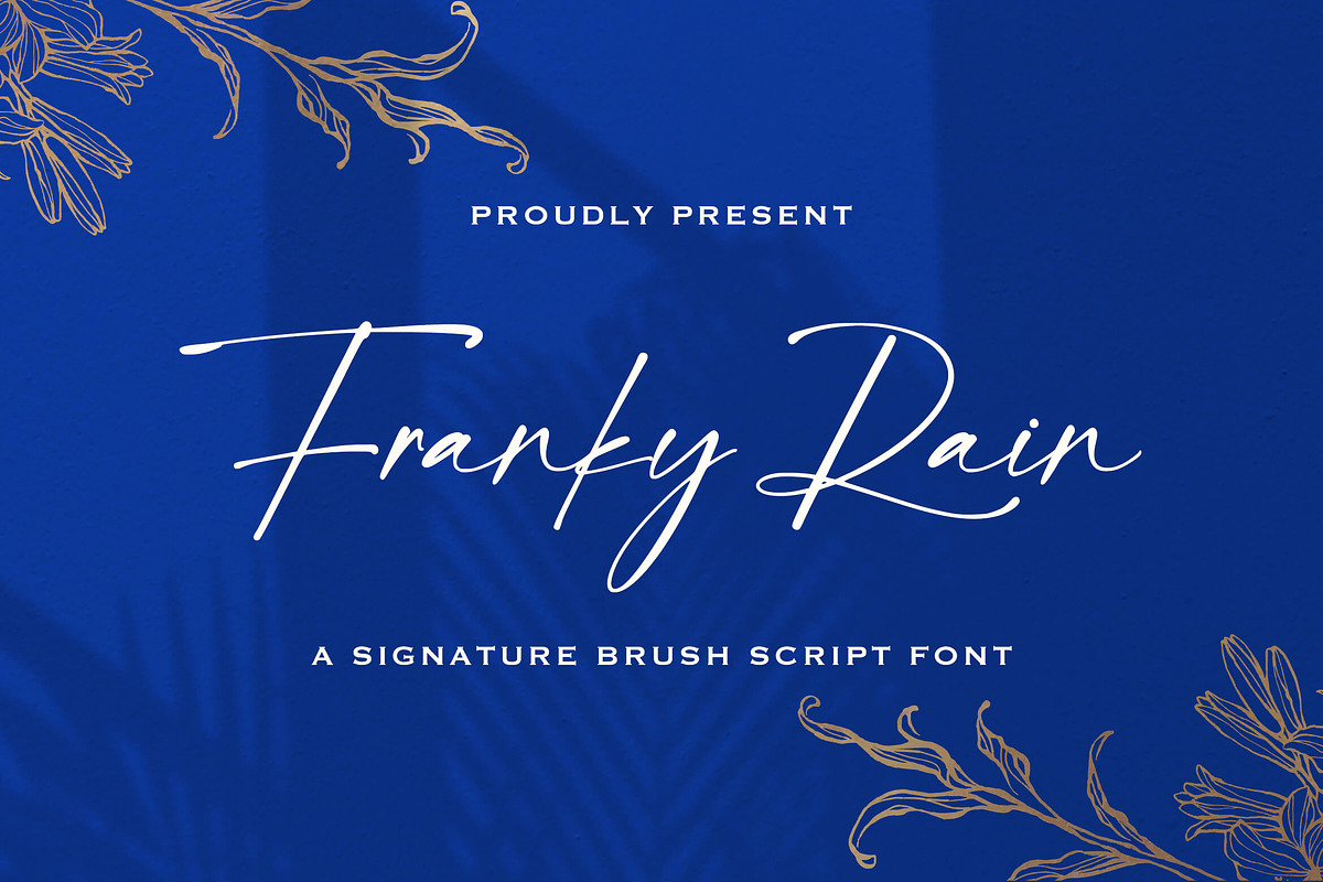 Franky Rain - Signature Script Font, a Script Font by StringLabs (Photo 1 of 9)