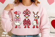 Valentine Goose Trio PNG, an Illustration by Daily.Designs (Thumbnail 3 of 5)