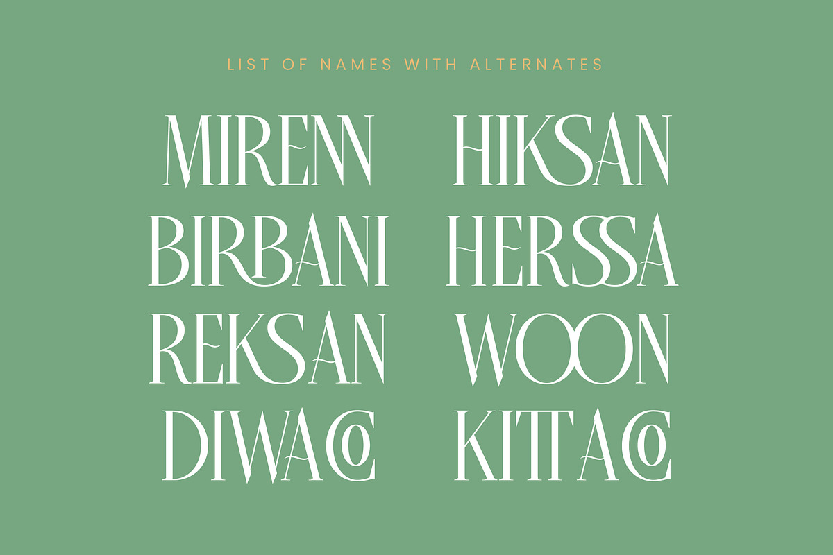 Belhinco Luxury Display Serif Font, a Serif Font by timelesstype.co (Photo 11 of 20)
