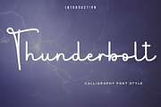 Thunderbolt, a Handwritten Font by FreshTypeINK (Thumbnail 1 of 8)