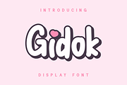 Gidok - Display Font, a Font by GFRcreative (Thumbnail 1 of 7)