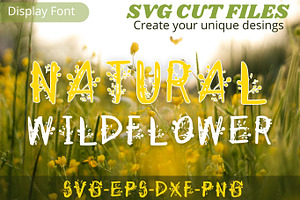 Natural Wildflower Font, SVG font, a Font by Tattoo Worker Studio