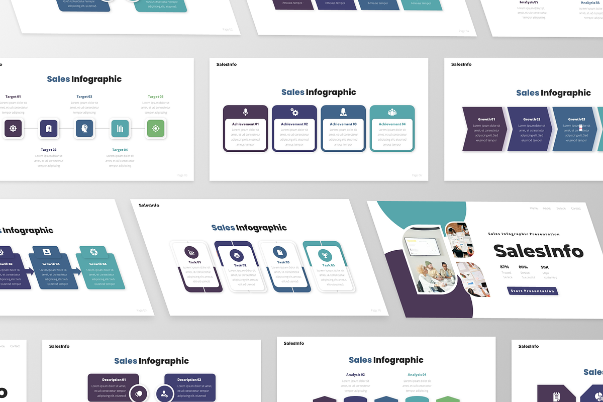 SalesInfo - Sales Infographic, a Presentation Template by GraphauseProject