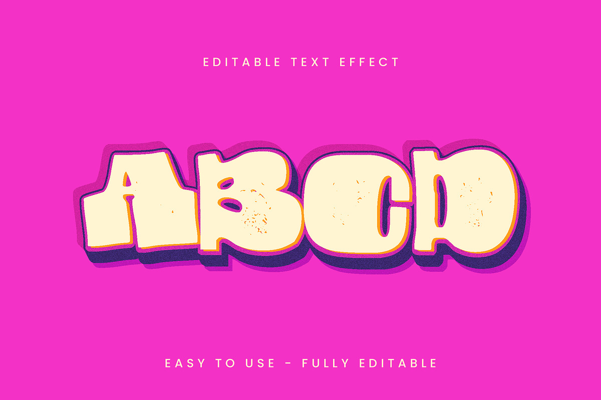 Retro Pop Bold Text Effect preview 2