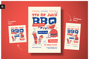 4th of July Celebration Flyer, a Flyer Template by Neermana