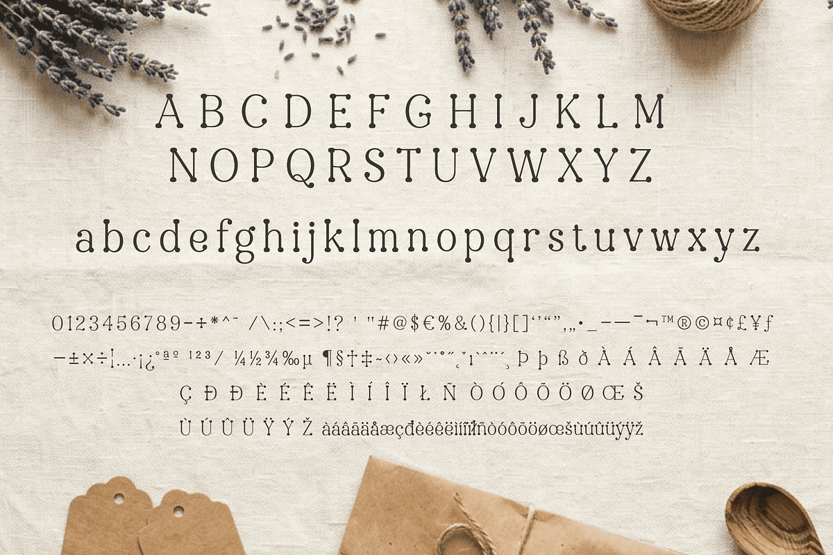 Beadcharm: Weird and Wonderful Font, a Serif Font by Letterhanna Studio (Photo 2 of 9)