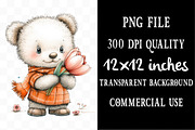 Whimsical Valentine Panda Clipart, an Illustration by Designking (Thumbnail 4 of 5)
