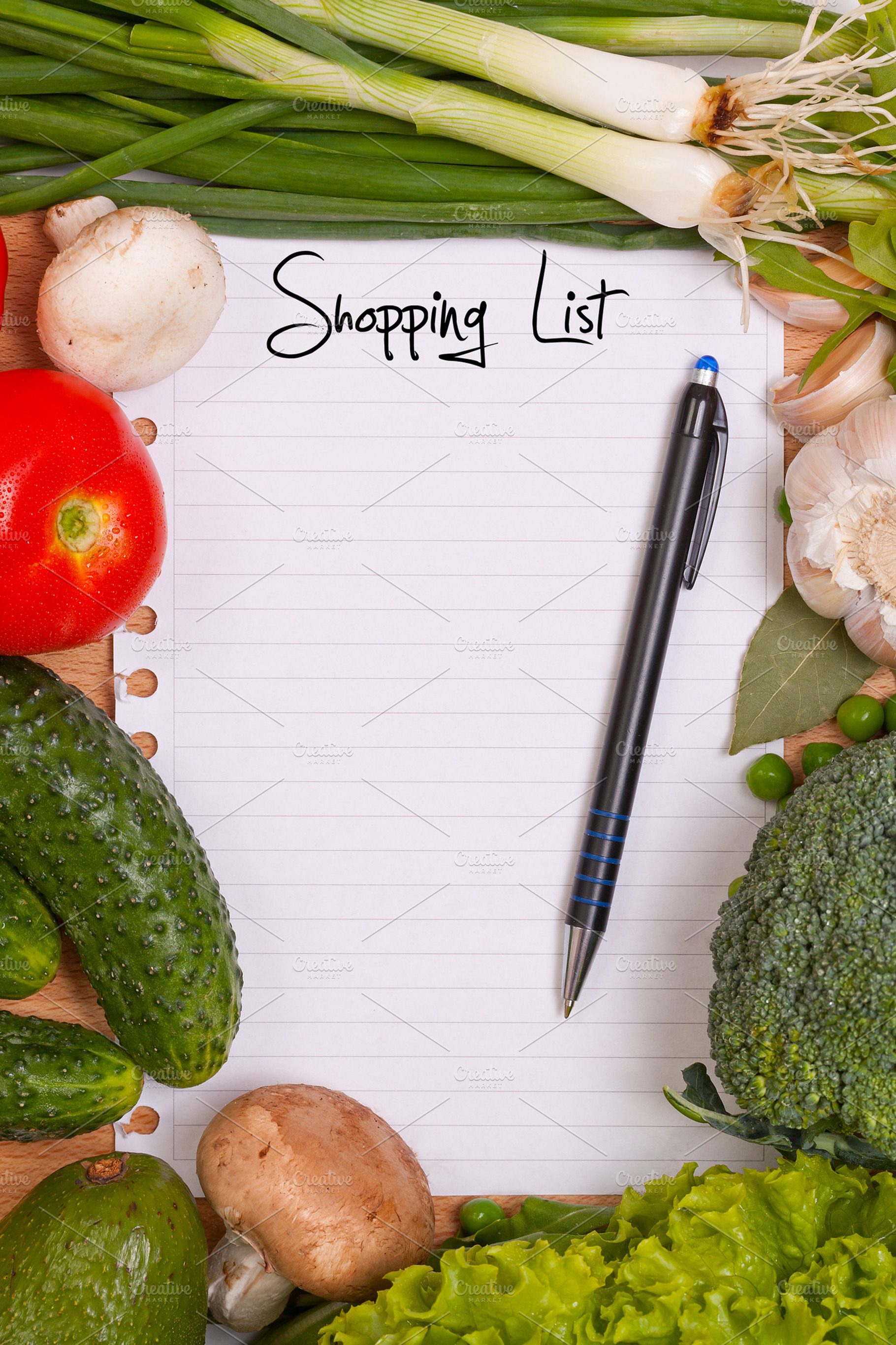 Shopping list featuring background, blank, and board