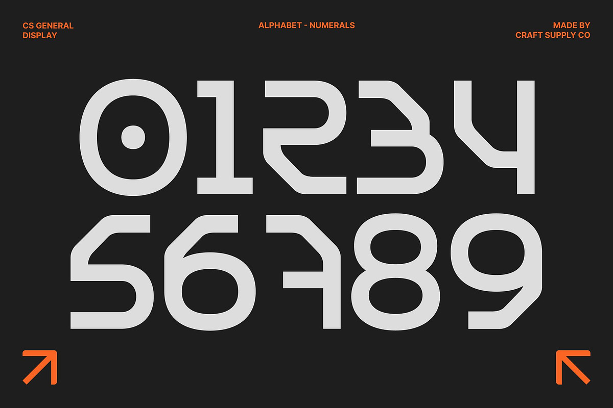 CS General – Futuristic Display Font, a Sans Serif Font by Craft Supply Co. (Photo 5 of 8)