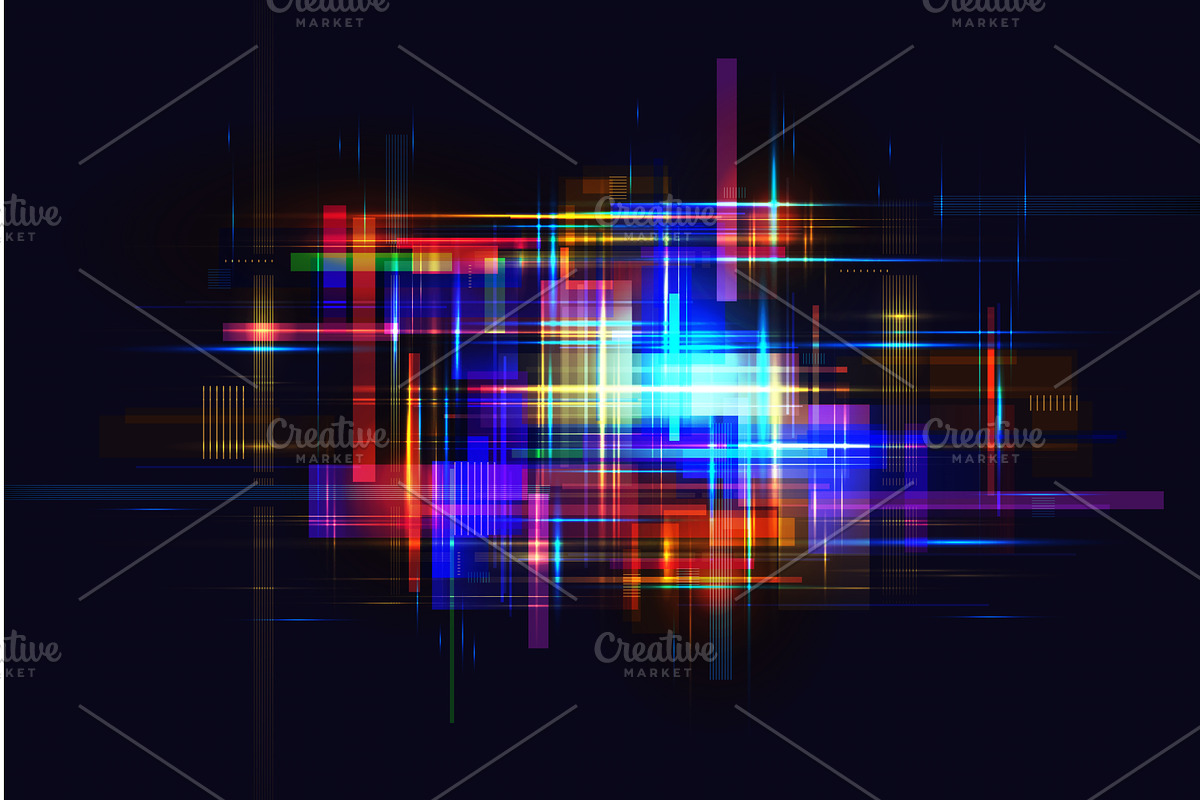 Vector background with light lens, an Illustration by Elegant Solution