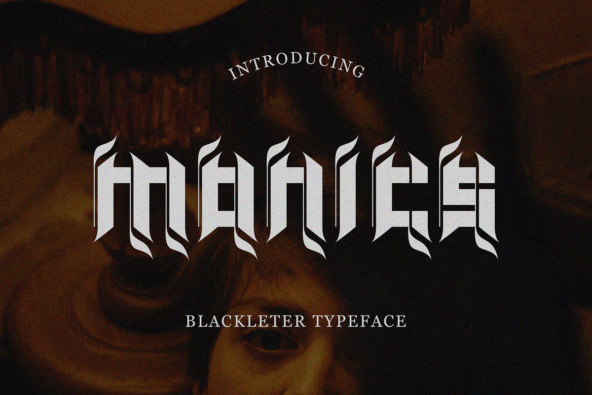 MONICCS BLACKLETER TYPEFACE, a Blackletter Font by yaqublekker (Photo 1 of 7)