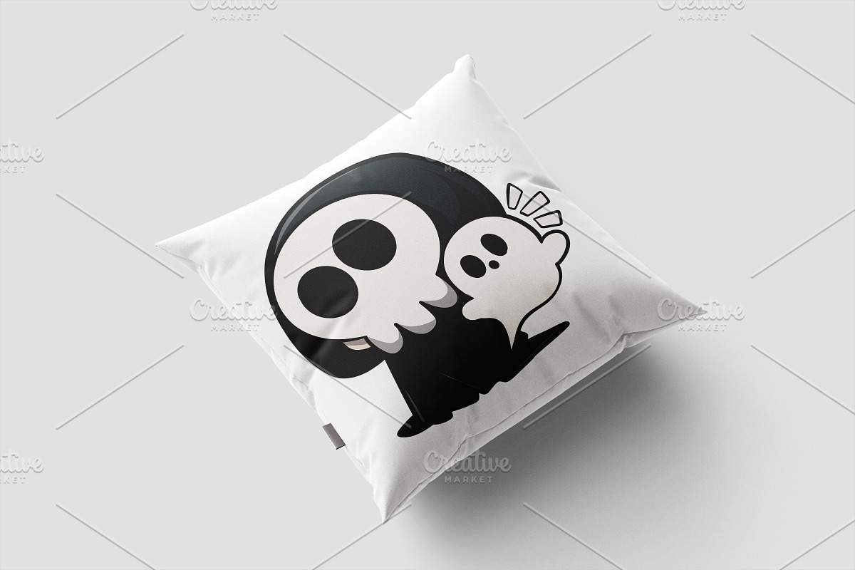 Halloween Grim Reaper Chibi Anime 3, an Illustration by vectstudio (Photo 3 of 3)