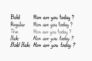 Little Scrape, a Script Font by TKDoodle (Thumbnail 2 of 8)