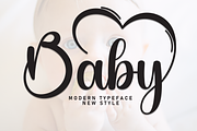 Baby | Script Font, a Handwritten Font by Scratchones (Thumbnail 1 of 8)