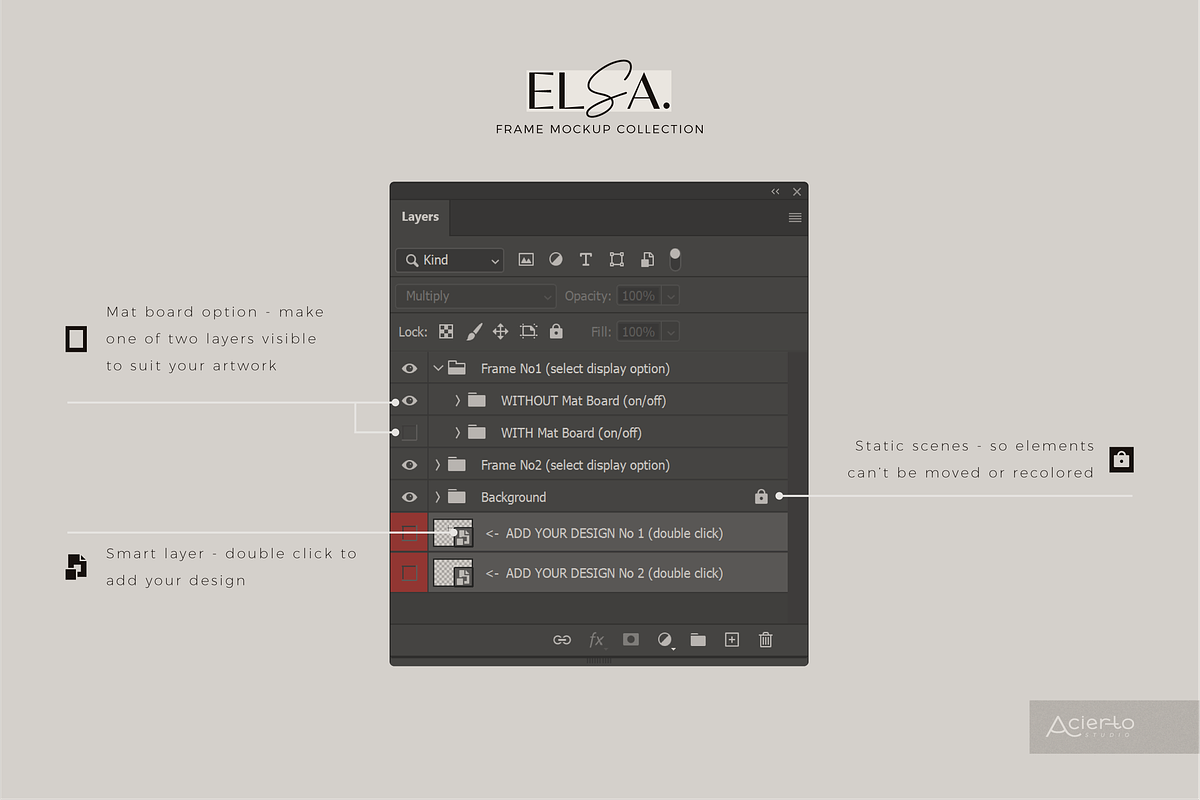 ELSA Din A | Frame Mockup Collection, a Product Mockup by Acierto Studio (Photo 6 of 9)