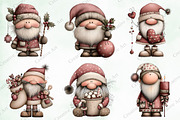 Watercolor Christmas Santa Clipart, an Illustration by Creative Art (Thumbnail 3 of 9)