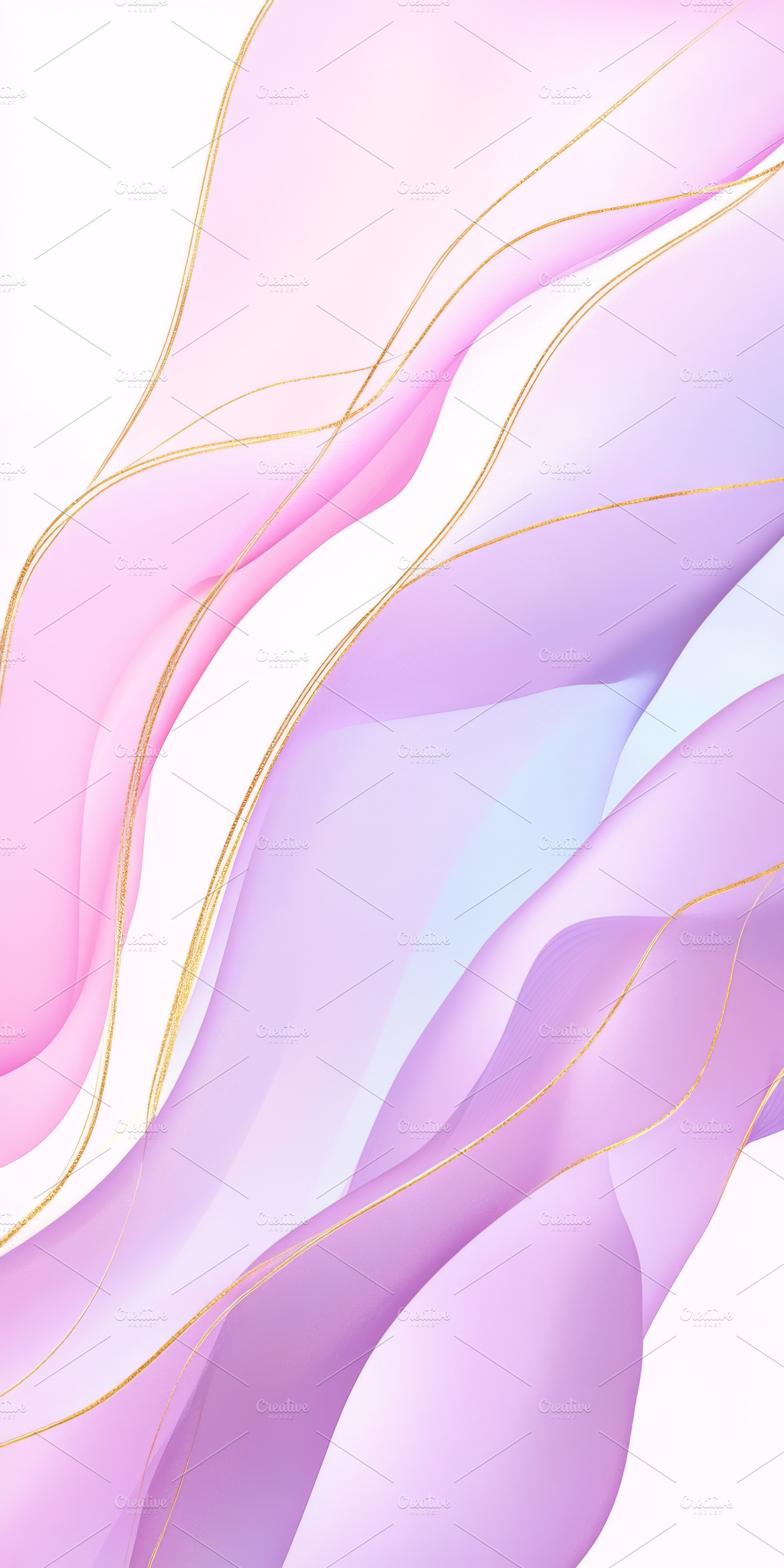 Abstract pastel waves flowing with g, a Photo by Dvoevnore photos