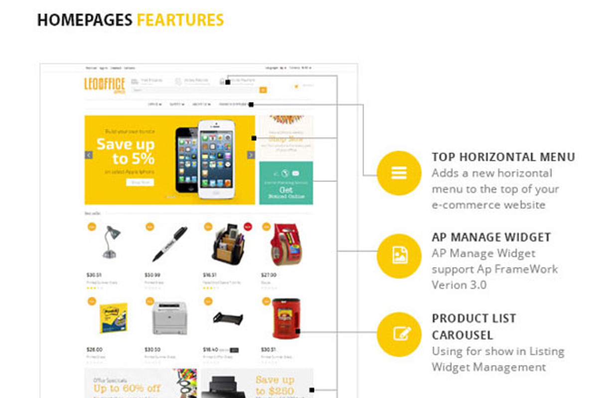 Ap Office Prestashop Theme, a Landing Page Template by apollotheme (Photo 5 of 7)