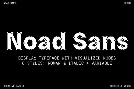 Noad Sans – Experimental Type Family