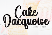 Cake Dacquoise | Script Font, a Handwritten Font by Scratchones (Thumbnail 1 of 8)