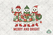 Merry Bright Christmas Ghosts, an Illustration by Craft Nest (Thumbnail 1 of 6)