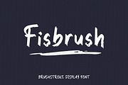 Fisbrush - Brushstroke Display Font, a Font by Mightyfire (Thumbnail 1 of 2)