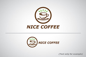 Nice Coffee Logo Template