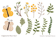 Flower Clipart in Sunshine Yellow, an Illustration by Amanda Ilkov (Thumbnail 4 of 4)