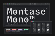 Montase Mono - Monospaced Typeface