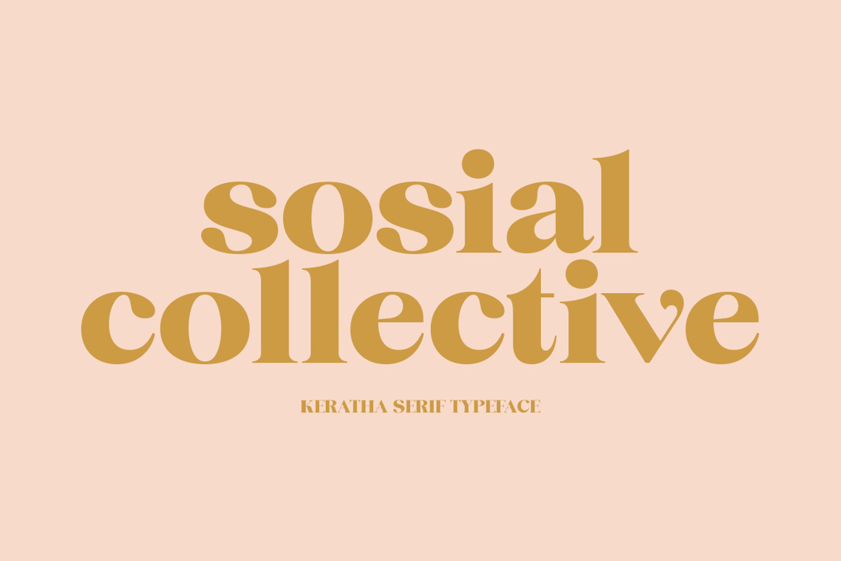 Keratha - MODERN RETRO TYPEFACE, a Serif Font by InkwellTypeCo (Photo 2 of 14)
