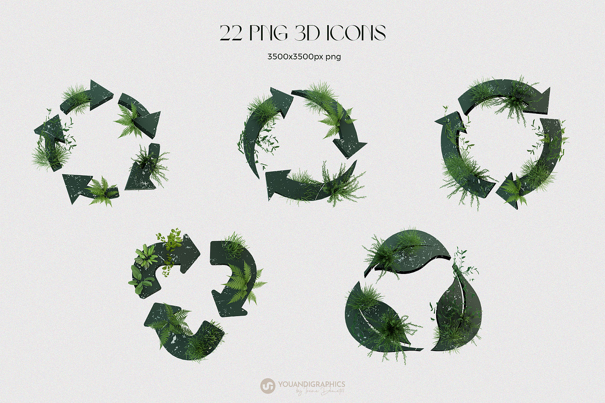 Sustainable 3D Icons, an Icon by Youandigraphics (Photo 9 of 16)