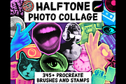Procreate Halftone Photo Collage Set, a Brush Add-On by AlwaysBeColoring (Thumbnail 1 of 13)