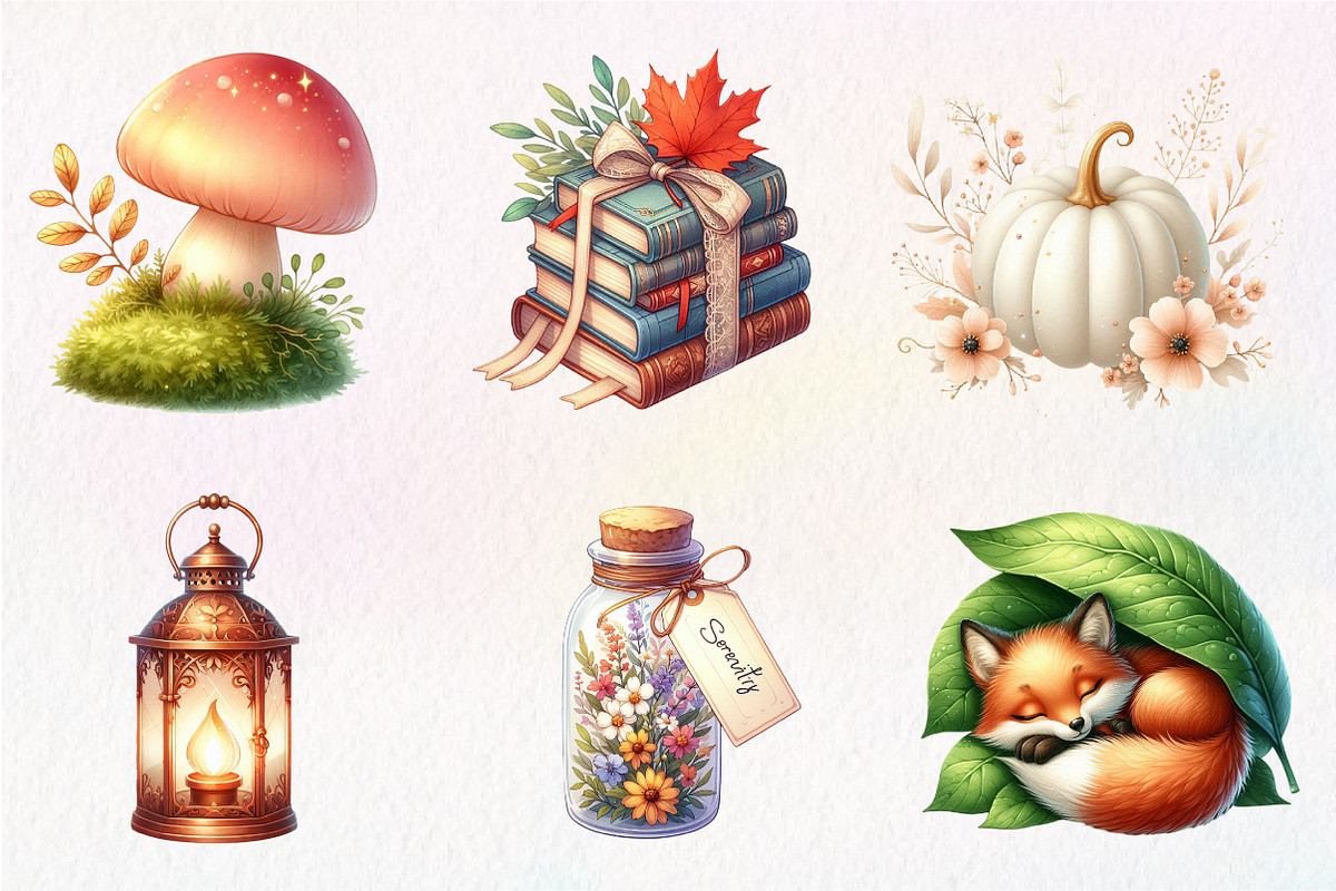 Autumn Serenity Clipart, an Illustration by CreationArt (Photo 9 of 9)