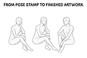 Dynamic Figure Pose Brush Stamps, a Brush Add-On by An Inkling Of Curry (Thumbnail 3 of 4)