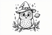 Halloween Coloring Book Set Pack, an Illustration by Creativeshirt (Thumbnail 18 of 19)