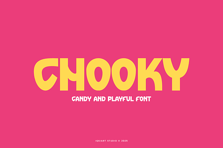 Chooky - Candy & Cute Font, a Sans Serif Font by Iqsiart Studio