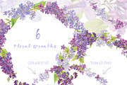 Lovely Lilacs-Design Pack!, an Illustration by watercolorwild.graphics (Thumbnail 4 of 7)