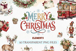 Christmas PNG Elements Bundle