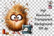 Funny Chicken Seamstress PNG Bundle, a Graphic by Clipart Bloom (Thumbnail 16 of 16)