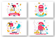 11 World Post Day Illustration, a Work Illustration by denayunebgt (Thumbnail 3 of 5)