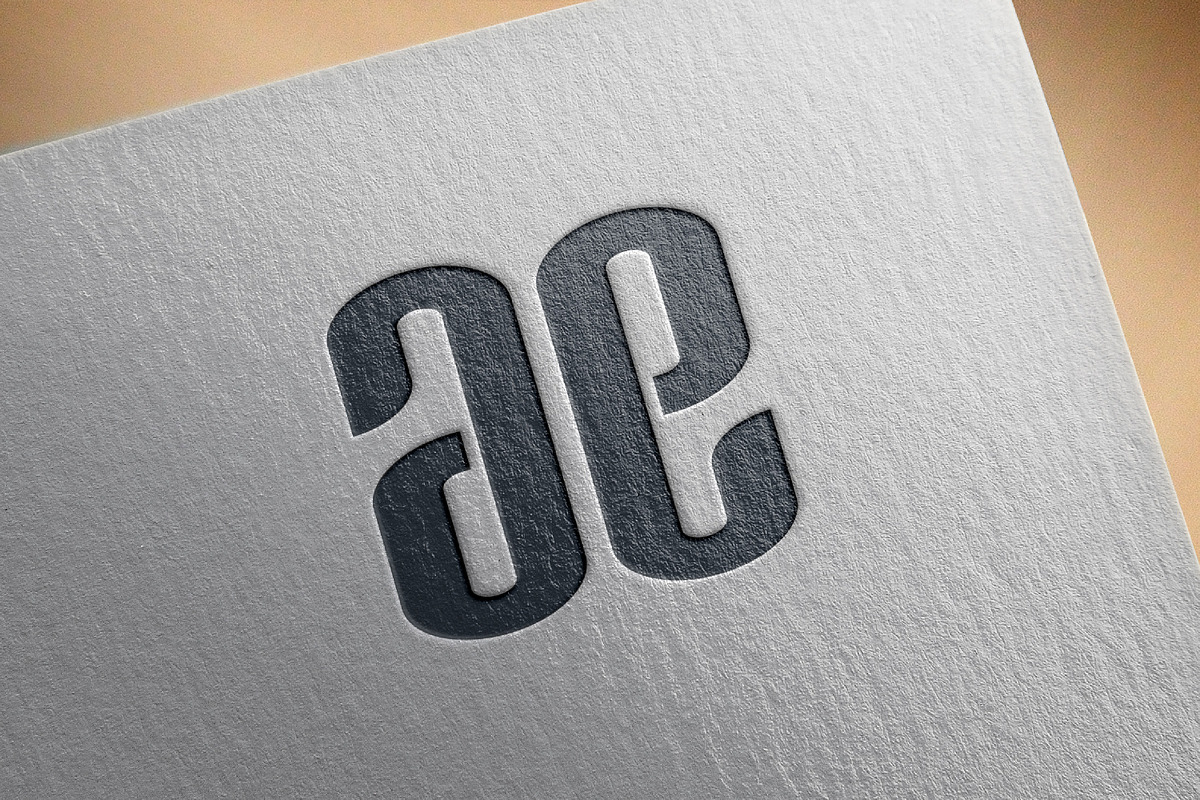 Letter AE Ambigram Logo Design, a Branding & Logo Template by Saba Vector (Photo 3 of 3)