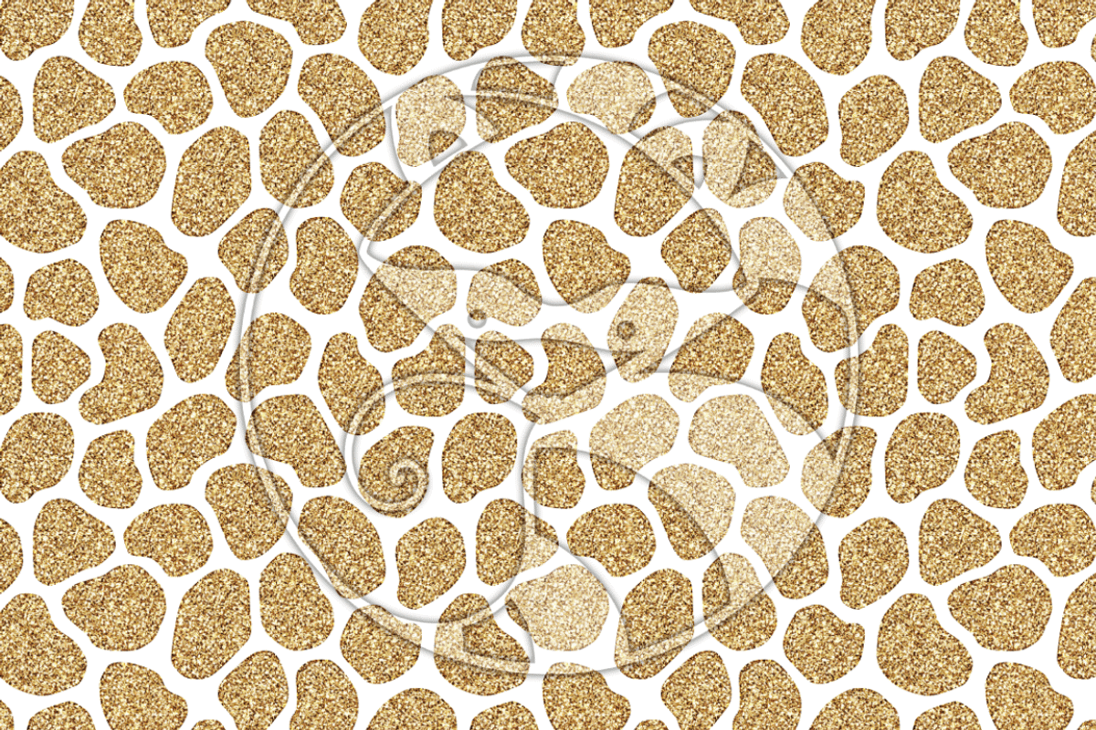 Seamless Glitter Animal Prints Gold, a Pattern Graphic by RaccoonGirl Design (Photo 2 of 3)